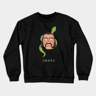 Jake the Snake Head (with Text) Crewneck Sweatshirt